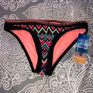Black Multi Color Bikini Bottom 🌈